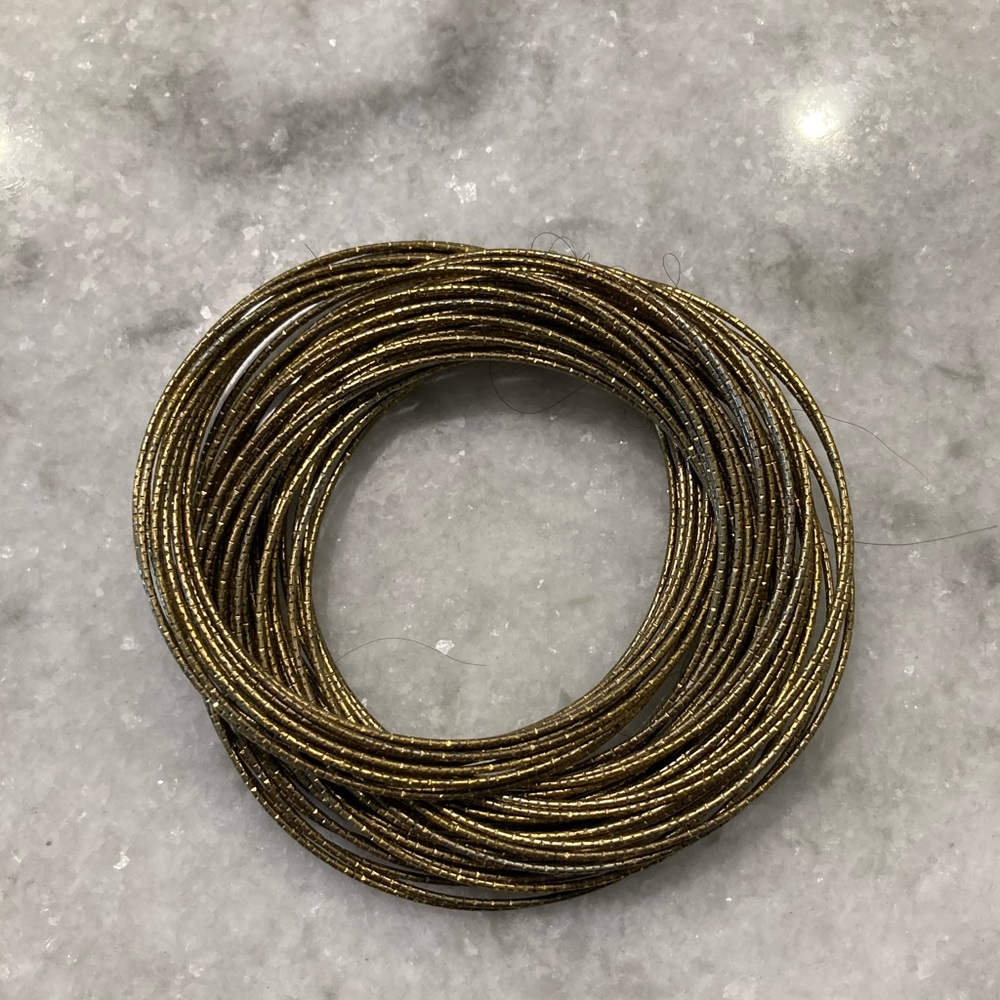 Gold Metal Bangle Bracelet